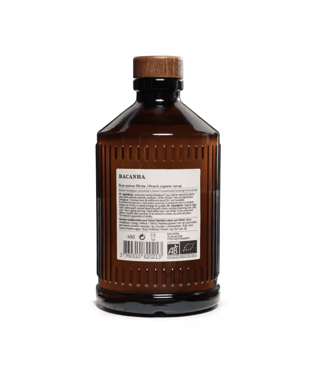 Sirop Pêche Brut - Biologique - 400ml