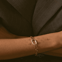 Armband Céline - Plaqué or