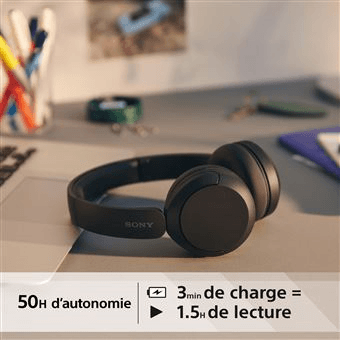 Draadloze hoofdtelefoon WHCH520B Sony - Zwart