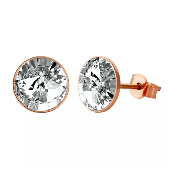 Clous d'oreilles ÉNIGME Doré & Blanc