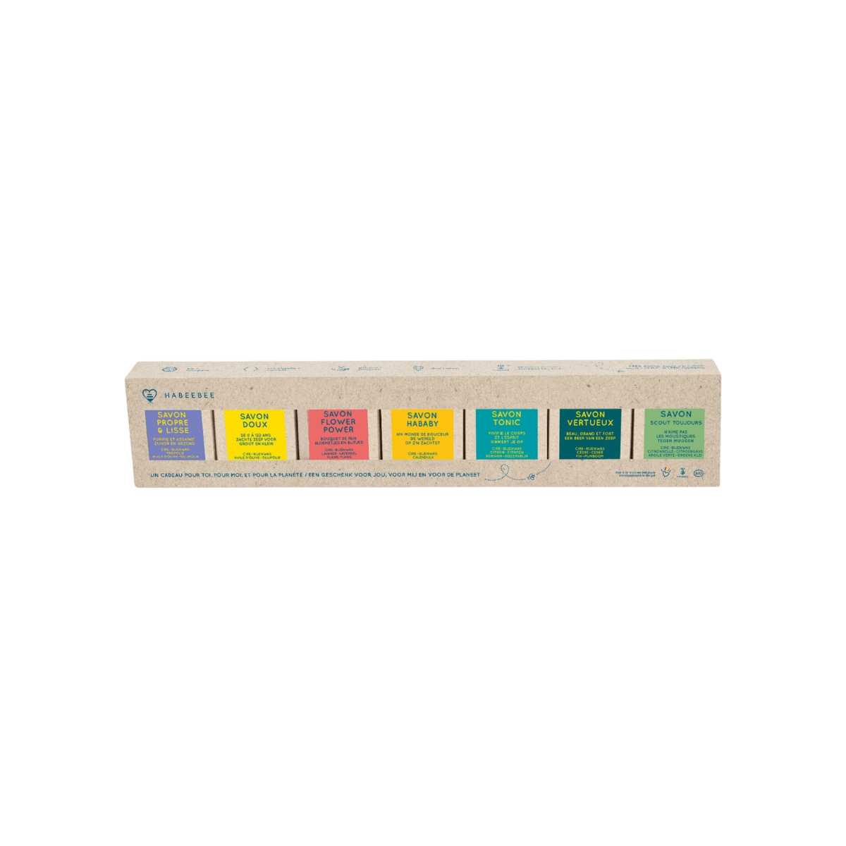 Set van 7 mini zeepjes