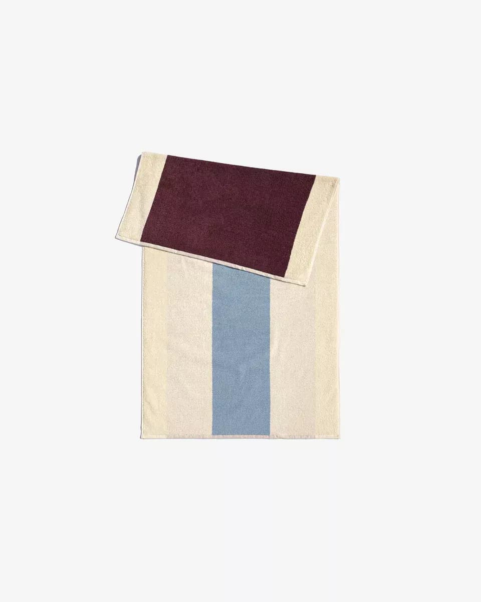 Handdoek 50x100  Sky Blue Bordeaux