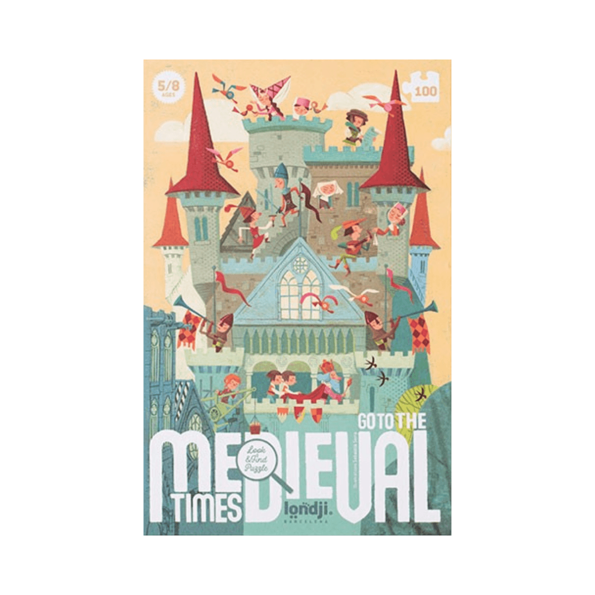 Puzzle d'observation 100 pc - 5 - 8 ans - GO TO THE MEDIEVAL TIMES PUZZLE