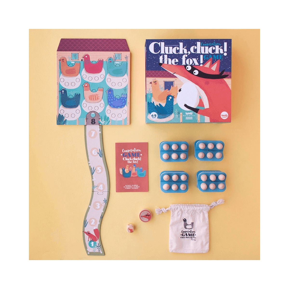 Coöperatief spel - 4 jaar en ouder - CLUCK CLUCK! THE FOX!