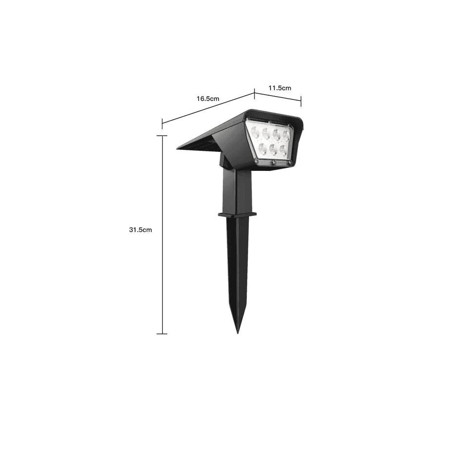 Set van 2 zonnespots LED CURTIS 31cm