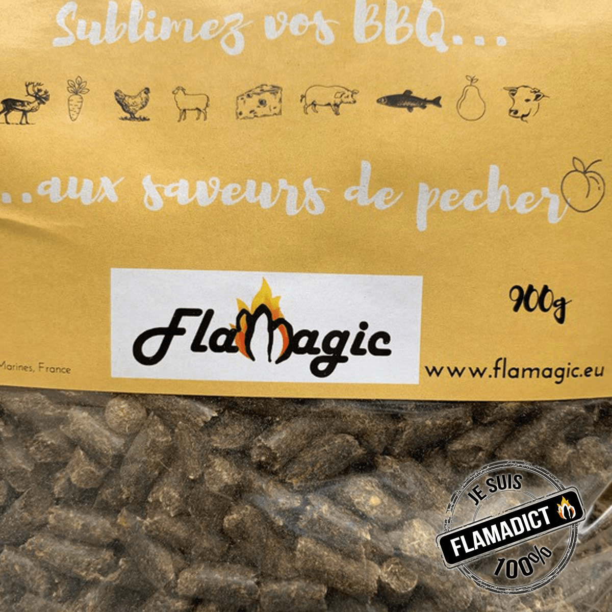 Barbecue Perzikpellets om te roken - 900g