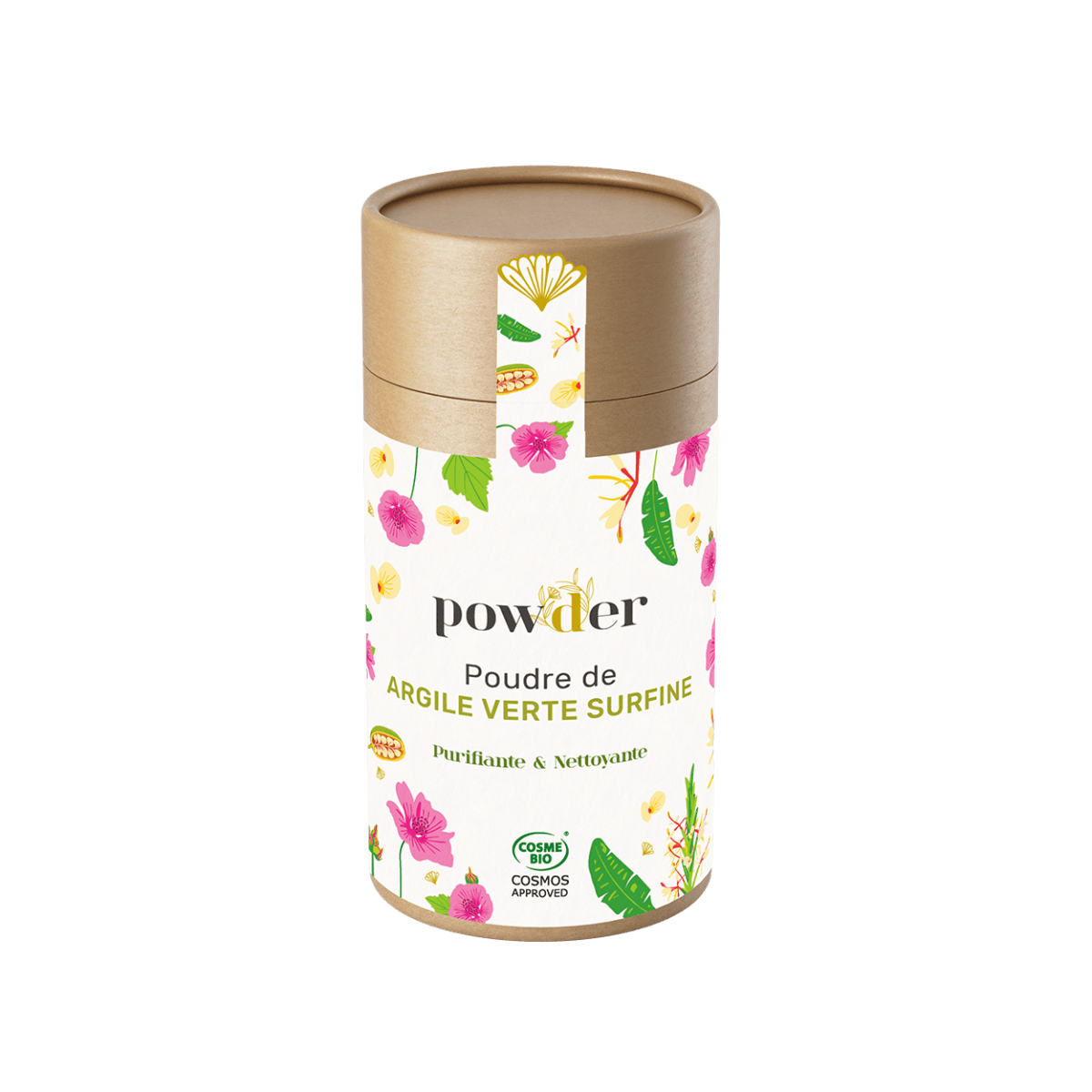 Poudre d'ARGILE VERTE SURFINE BIO - Purifiante et nettoyante