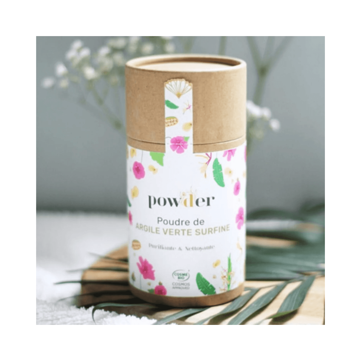 Poudre d'ARGILE VERTE SURFINE BIO - Purifiante et nettoyante