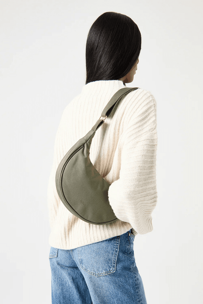 Schoudertas  Lua - Stripes Olive