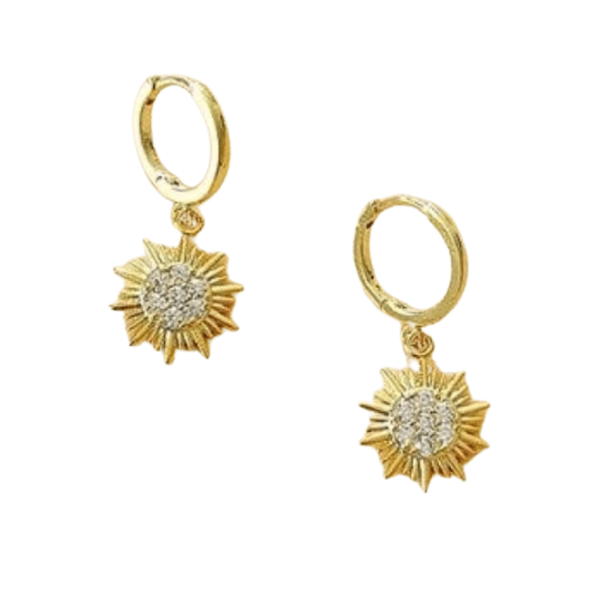 Boucles d'oreilles Créoles SUNSHINE