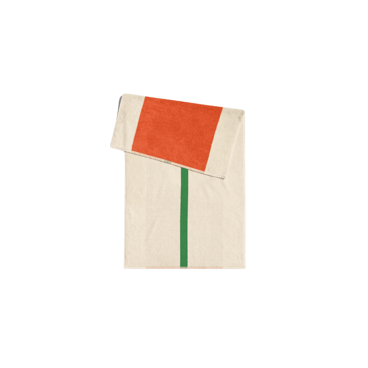 Handdoek 50x100  Orange Green