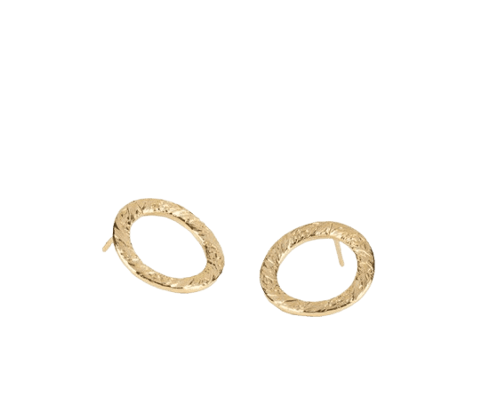 Kleine oorbellen Victoria - Plaqué or