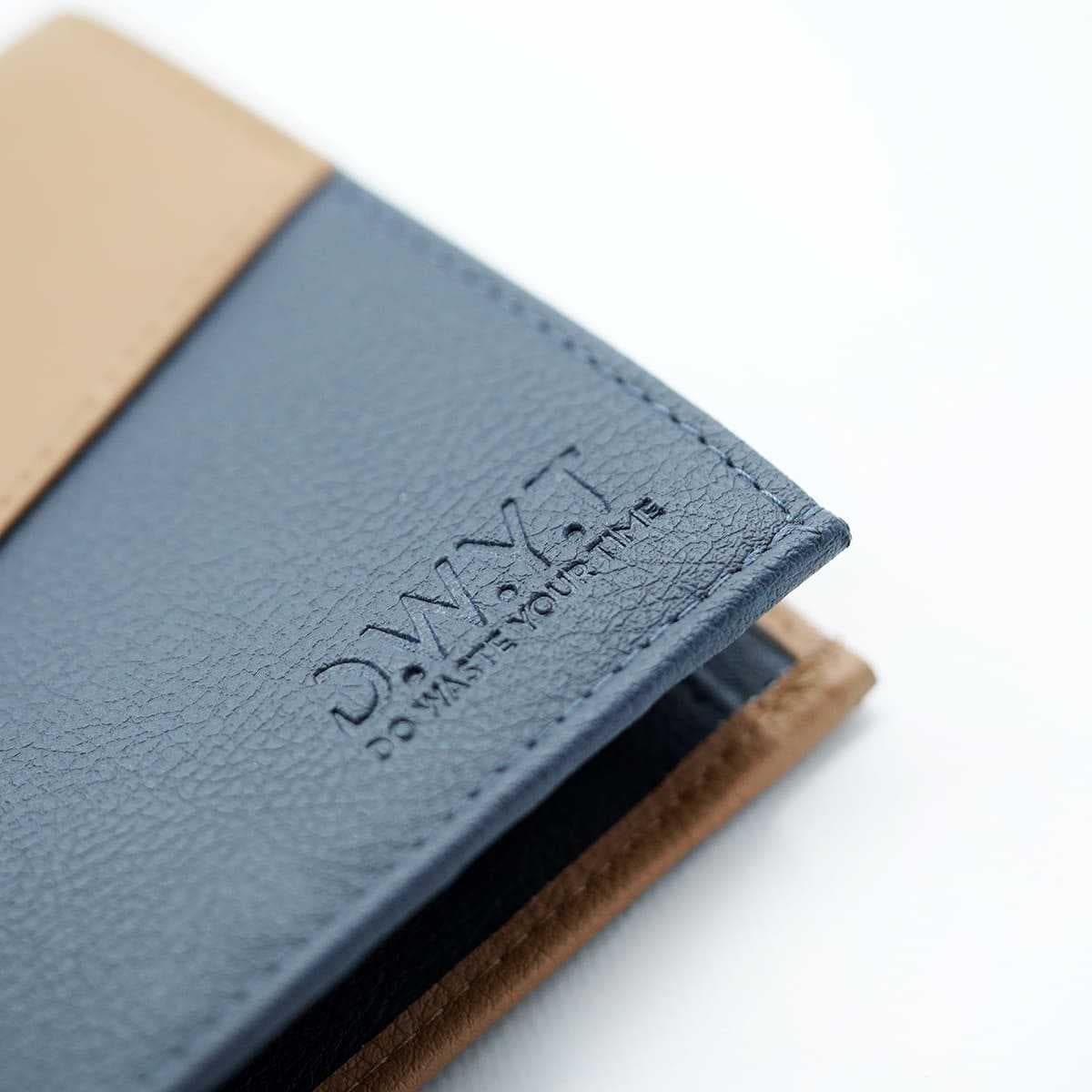 Portemonnee L'ACIDULE marron / bleu