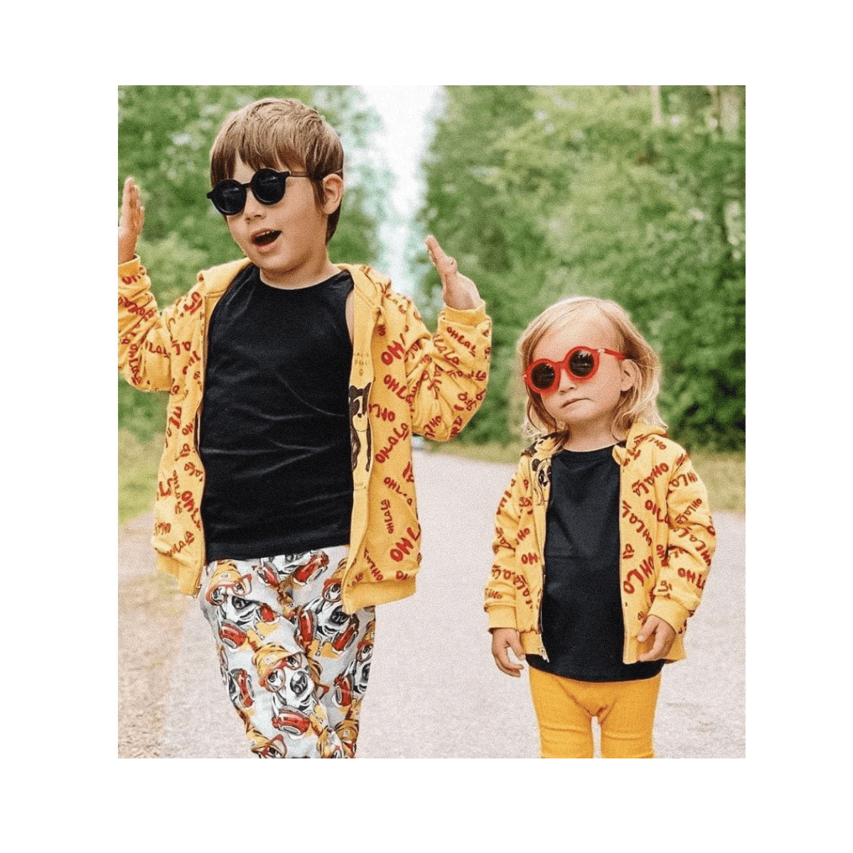 Sunnies Kinderzonnebril - Red - Signature Round