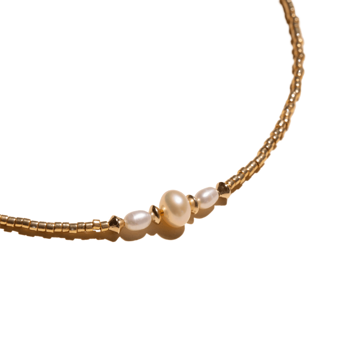 MOTHER OF PEARL Choker Ketting