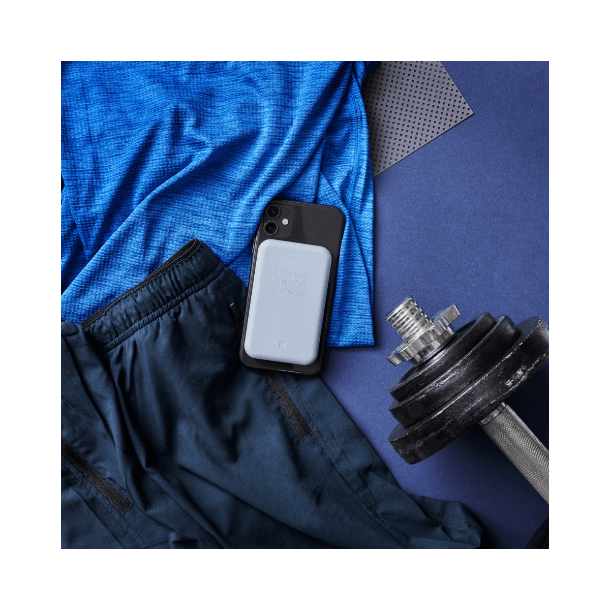 Batterie externe Bluetooth toCharge Qi Cloudy Blue