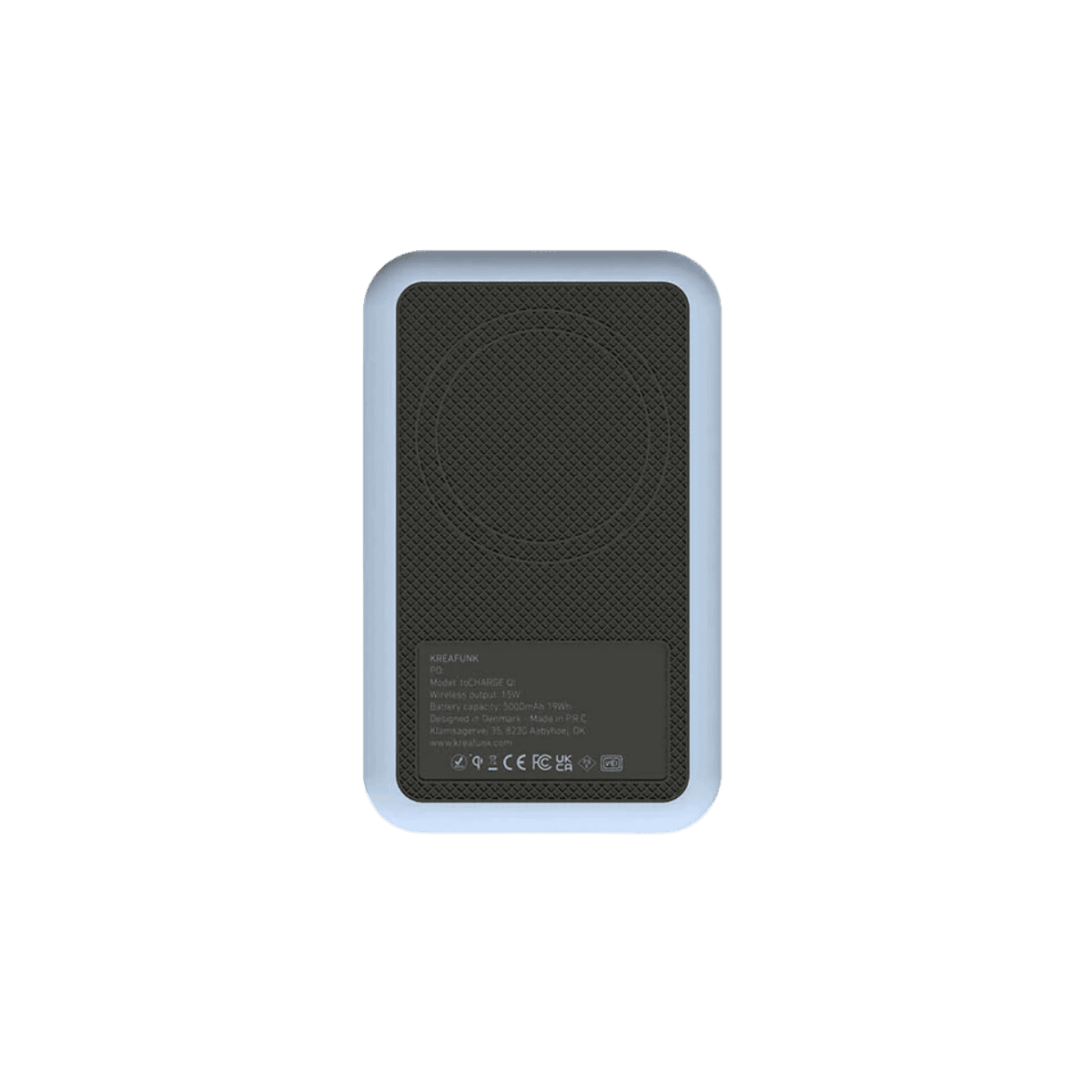 Batterie externe Bluetooth toCharge Qi Cloudy Blue