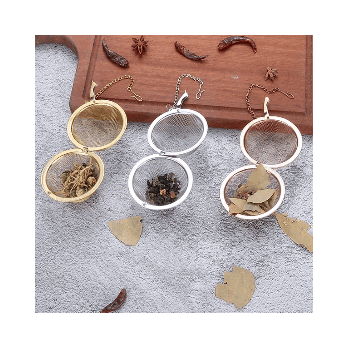 Boule à Thé / Infuseur - Doré