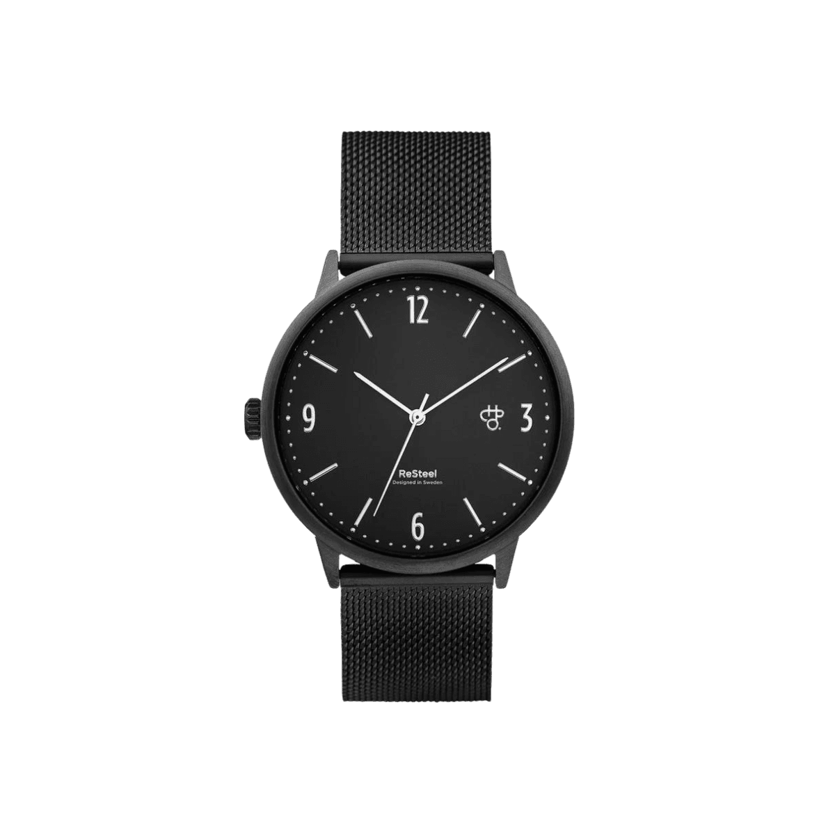 WEDNESDAY METAL Horloge - Zwart metalen armband en zwart metalen wijzerplaat 14238BB