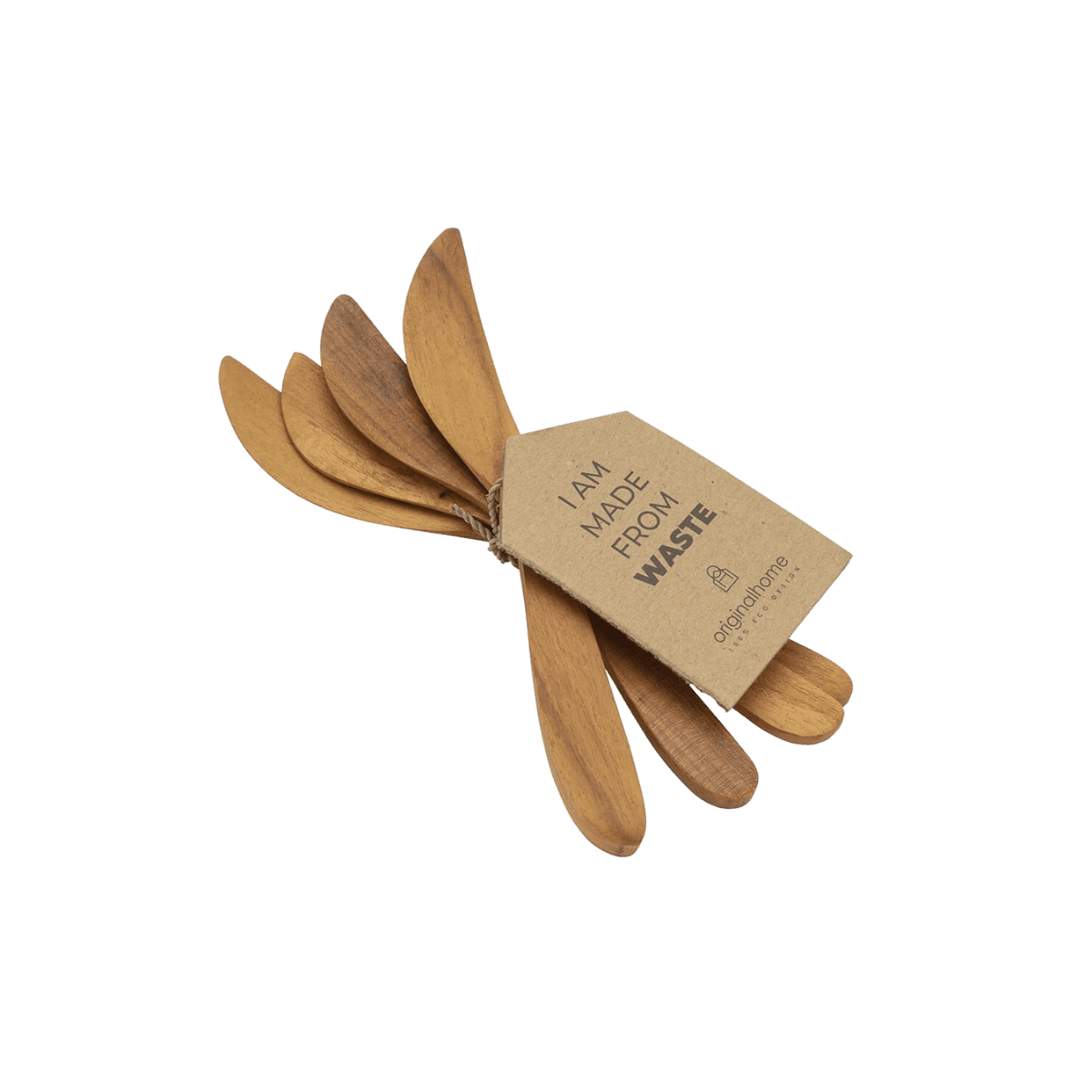 Couteaux en teck x 4 - KNIFE RECLAIMED TEAK S/4