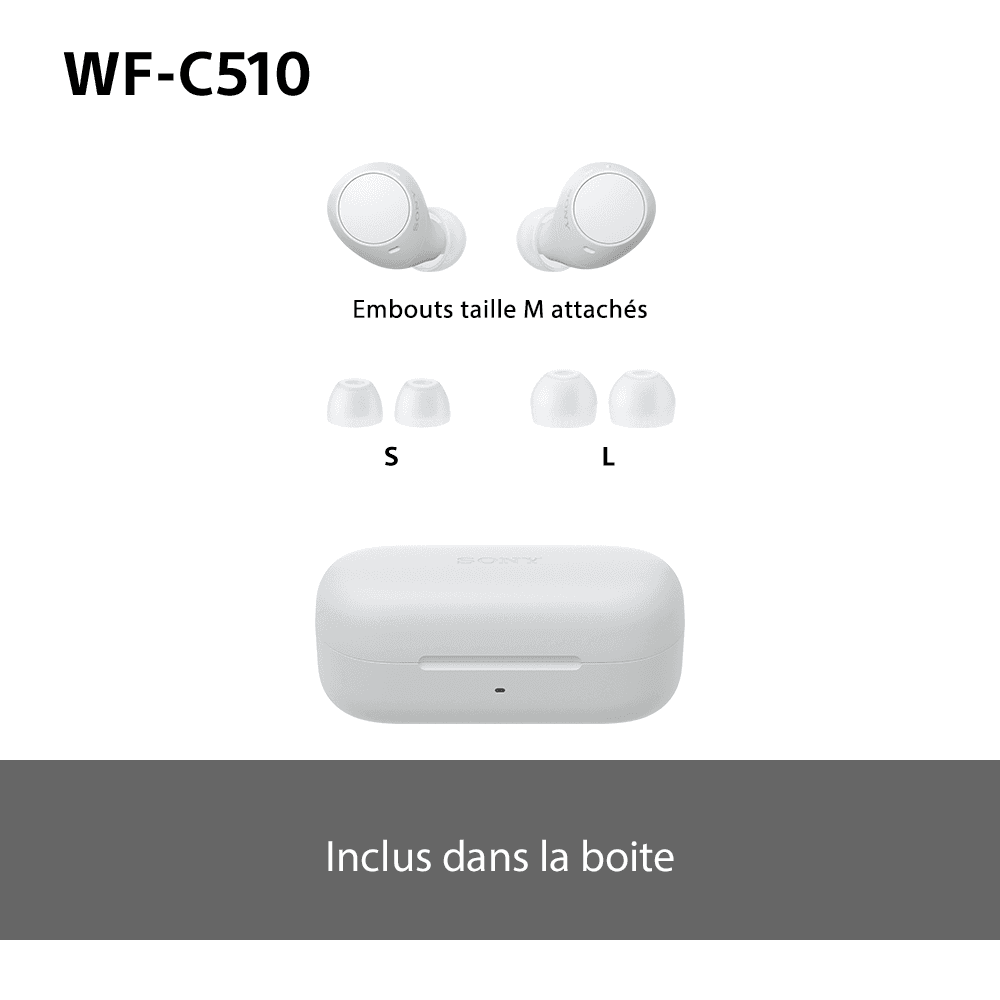 Hoofdtelefoon Bluetooth WFC510W - Wit