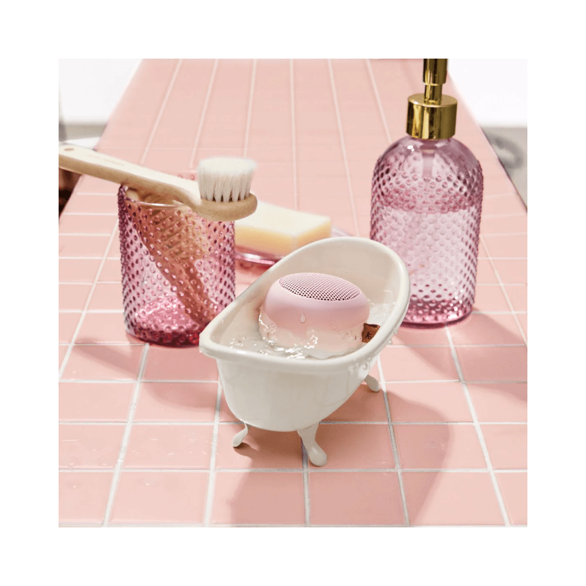 Bluetooth-luidspreker en lamp aLIGHT Dusty Rose