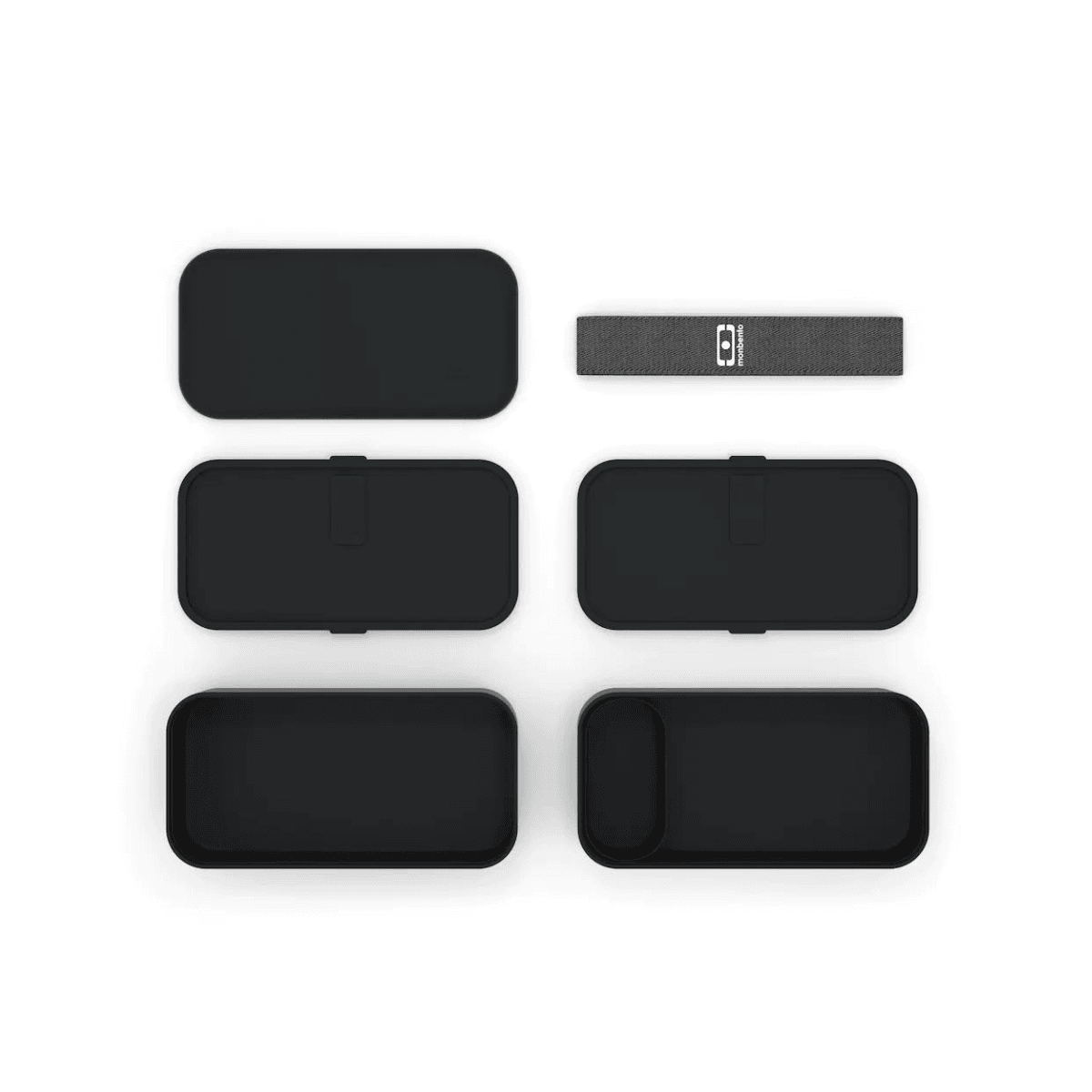 Lunchdoos Bento 2 x 500ml - MB ORIGINAL - Onyx zwart