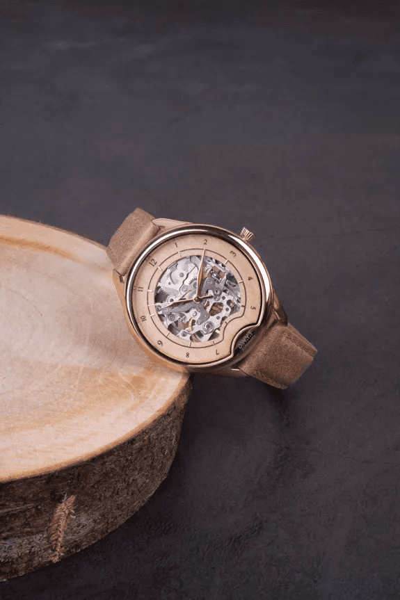 Automatisch dameshorloge ODYSSEY ROSEGOLD Beige