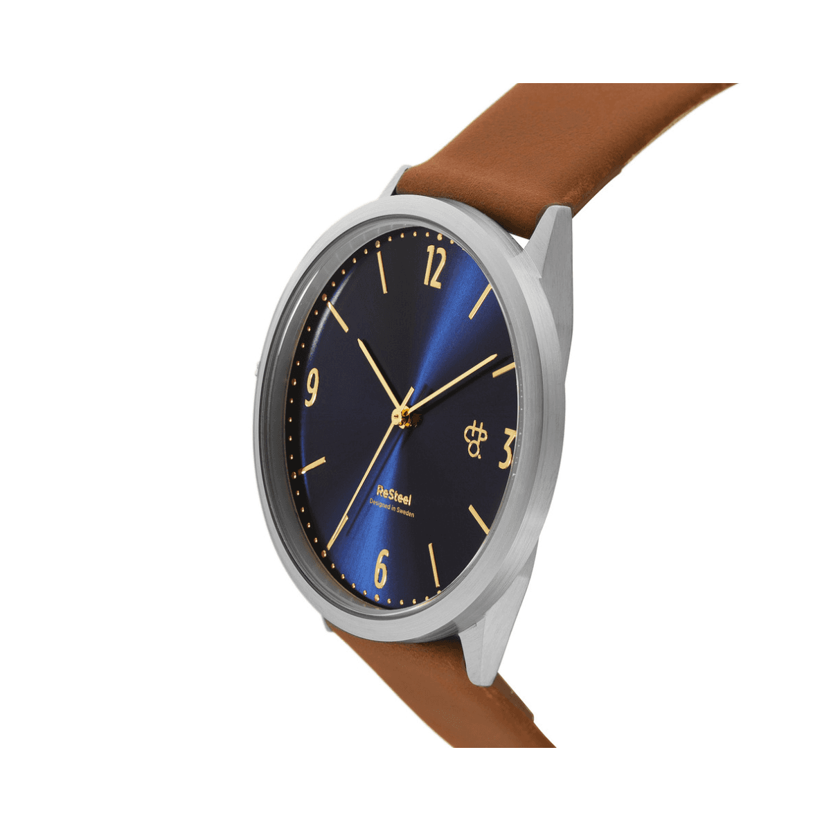 Horloge Wednesday Tobacco, Navy & Gold 14238HH