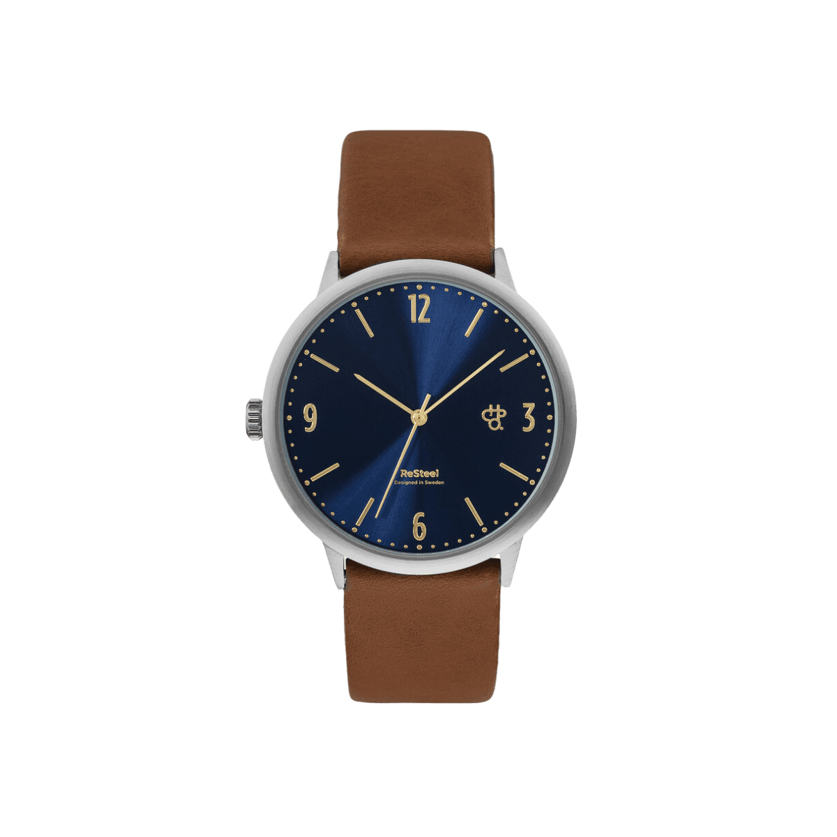 Horloge Wednesday Tobacco, Navy & Gold 14238HH
