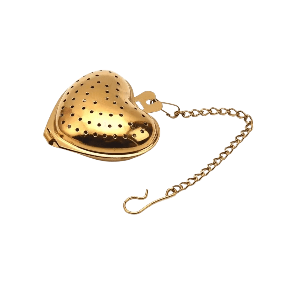 Infuseur à Thé en Forme de Coeur Doré