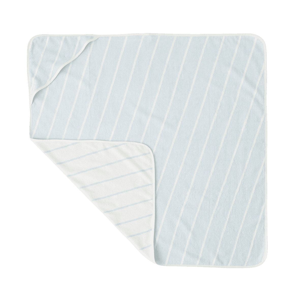 Badcape - Raita - Wit en lichtblauw