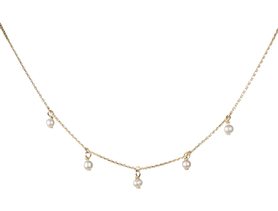 Collier Éternelle - Plaqué or et perles