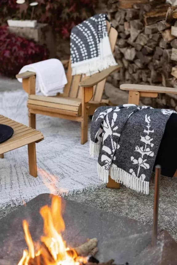 Gerecyclede deken Taina Carbone 127 x 160