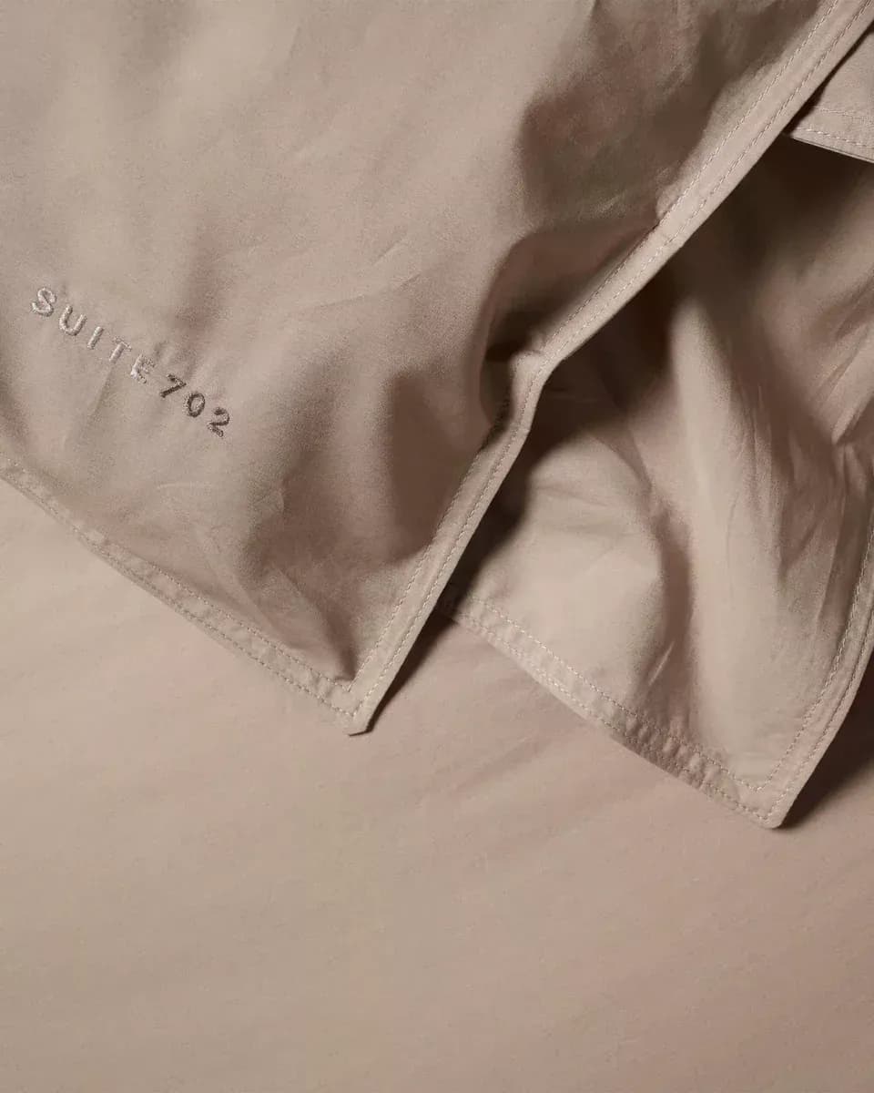 60X70 Percale 100% Coton Kussensloop - Camel PKS60CA