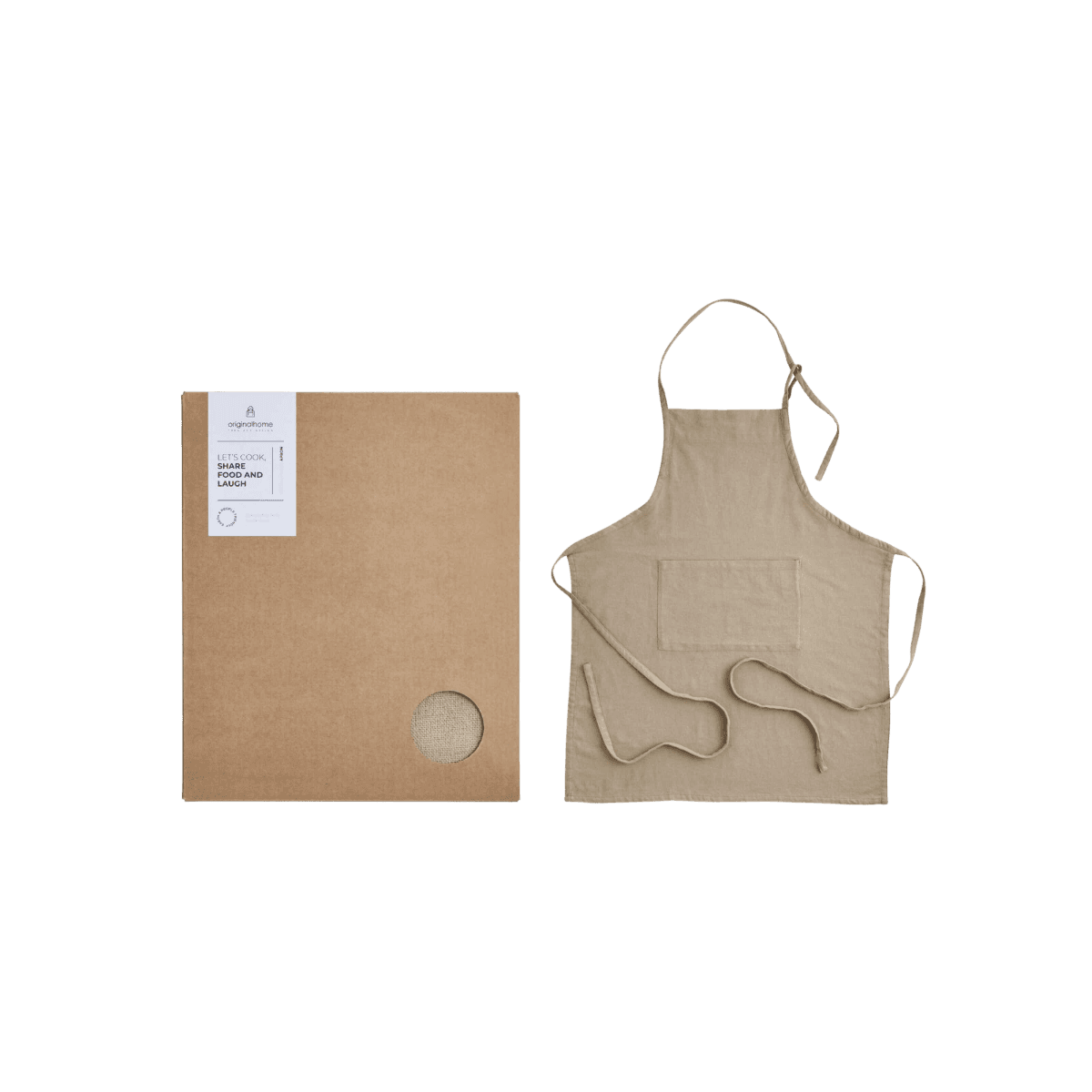 Schort - Bruin - APRON RECYCLED - BROWN