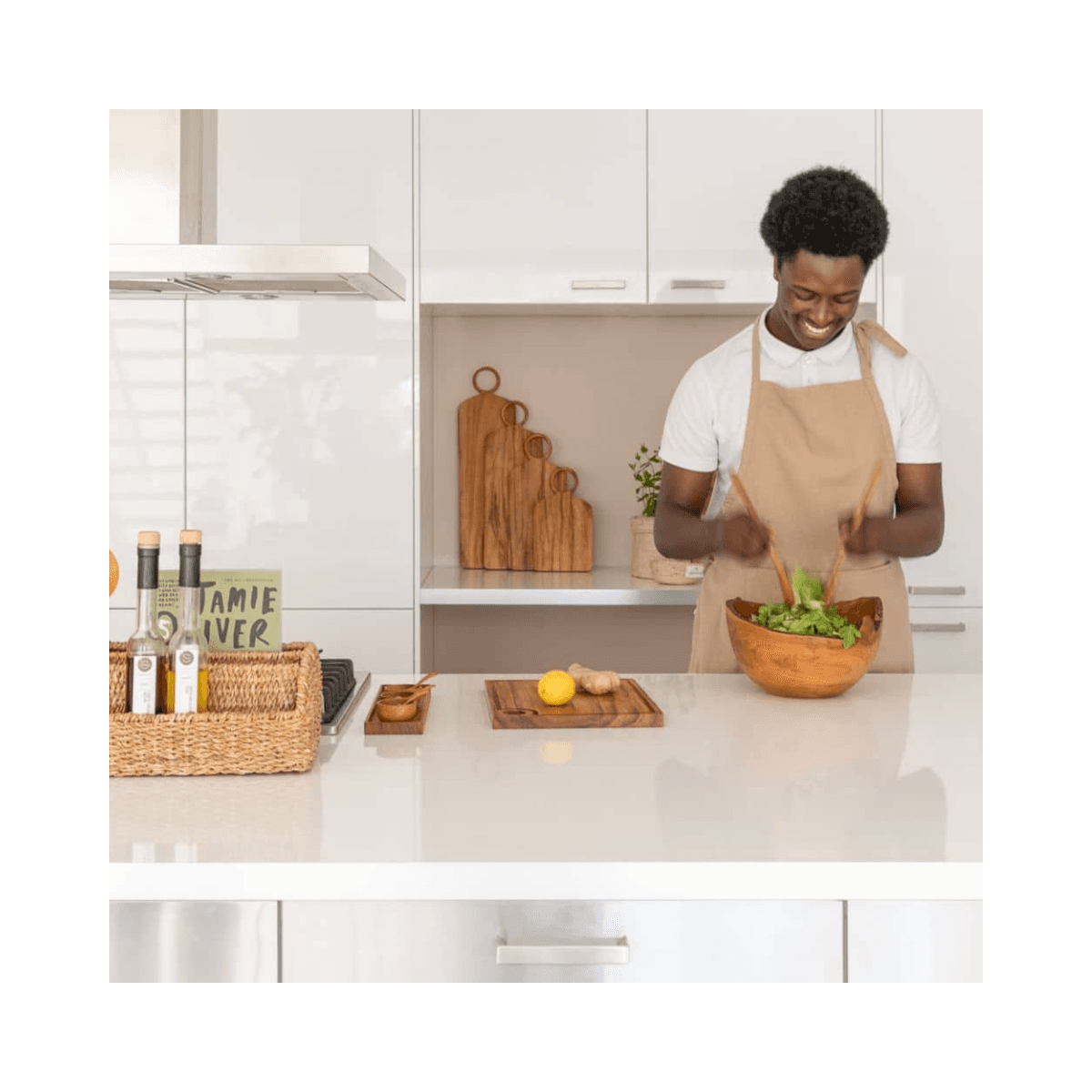 Schort - Bruin - APRON RECYCLED - BROWN