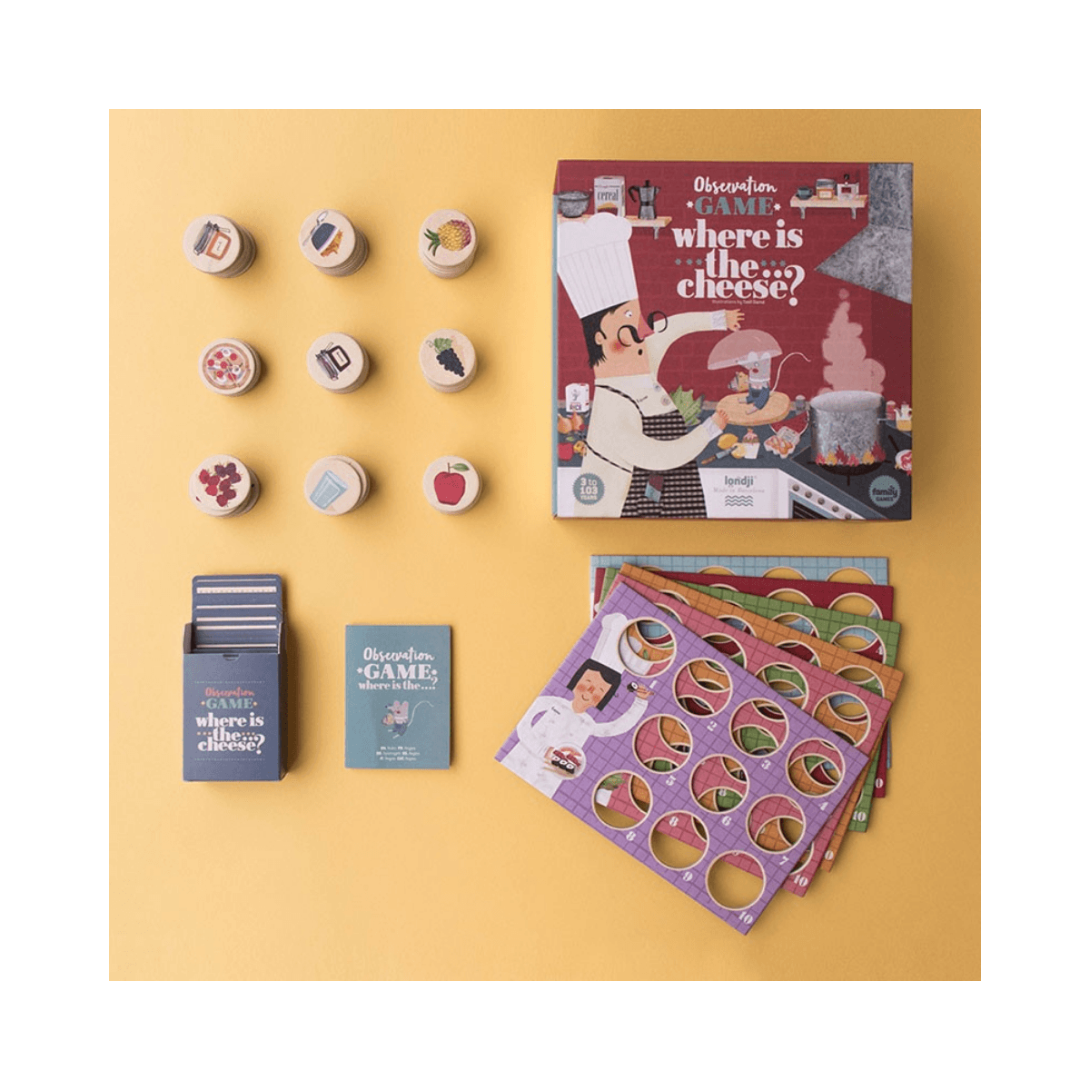Observatie- en snelheidsspel - vanaf 3 jaar - WHERE IS THE CHEESE?