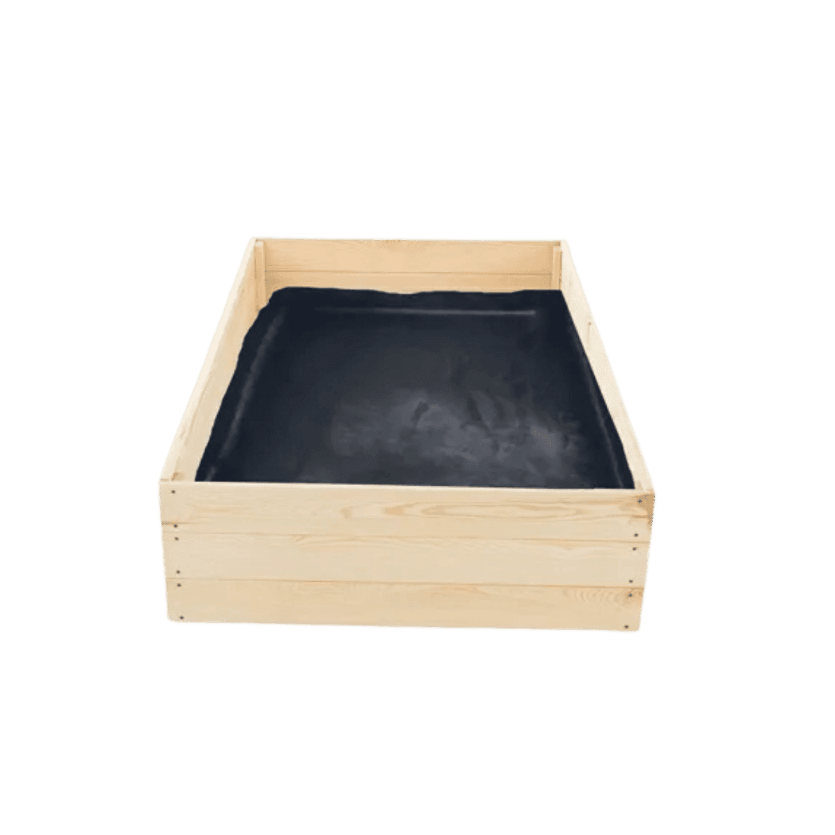 Houten moestuinbak met vloermat - 120x80x27 cm