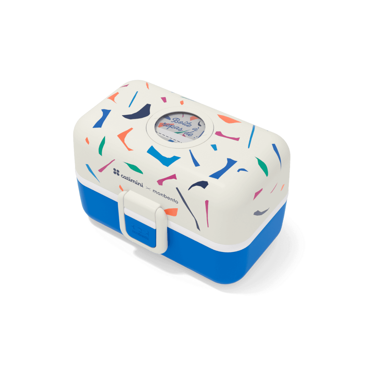 Lunch Box Bento enfants - MB TRESOR x CATIMINI - Bleu terrazzo