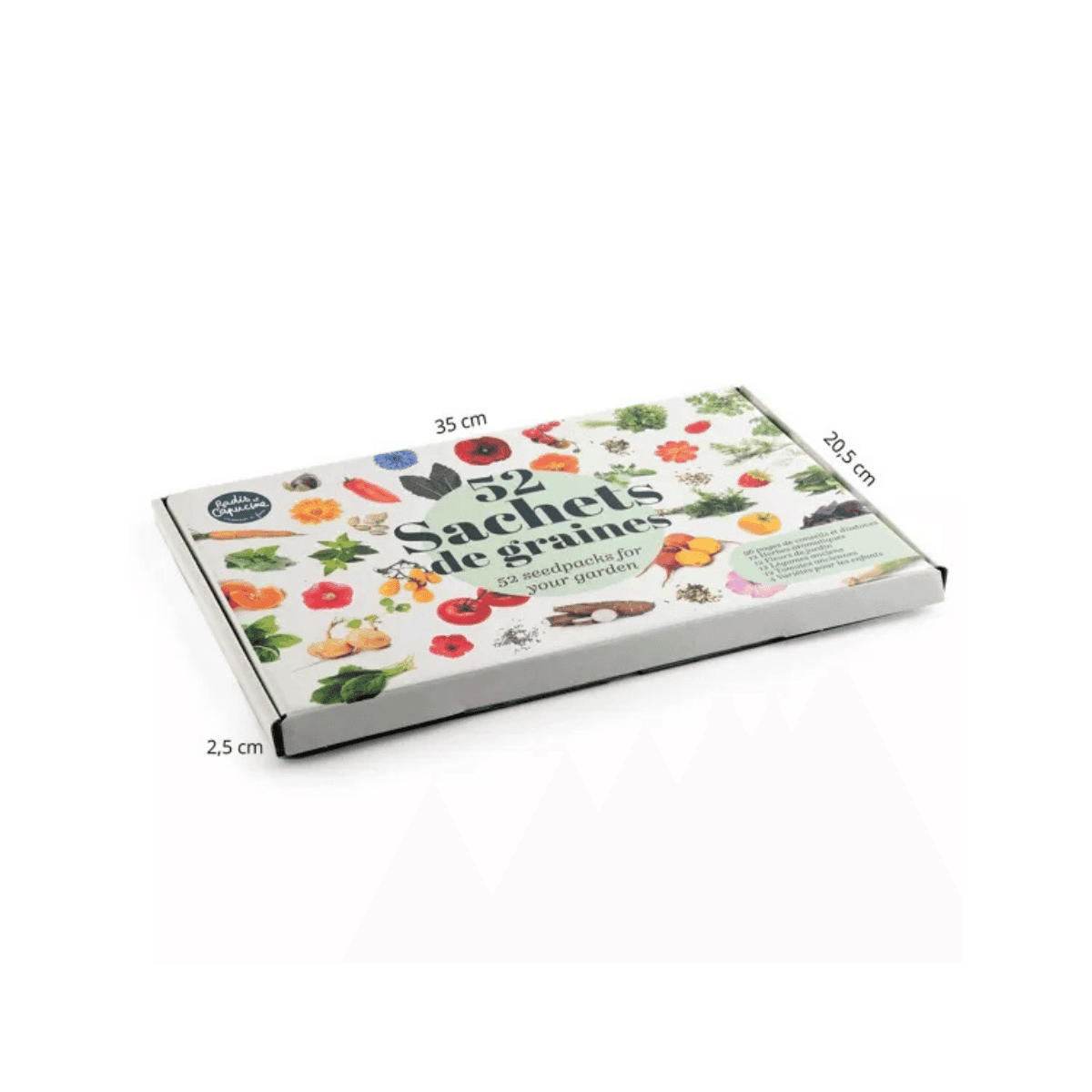 Coffret de graines "Légumes insolites herbes aromatiques tomates anciennes fleurs du jardin" 52 sachets