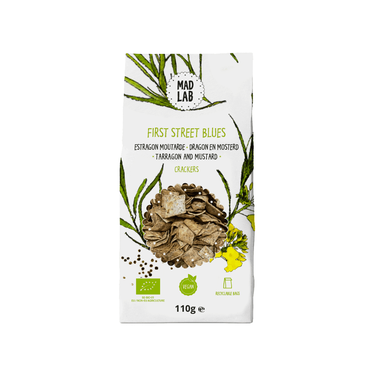 Crackers à l’estragon et à la moutarde BIO - FIRST STREET BLUES