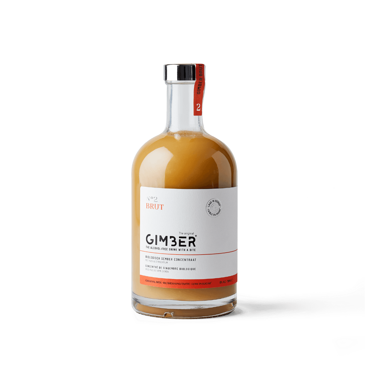 Biologische gembersiroop (minder suiker) - Gimber N°2 BRUT - 700ml