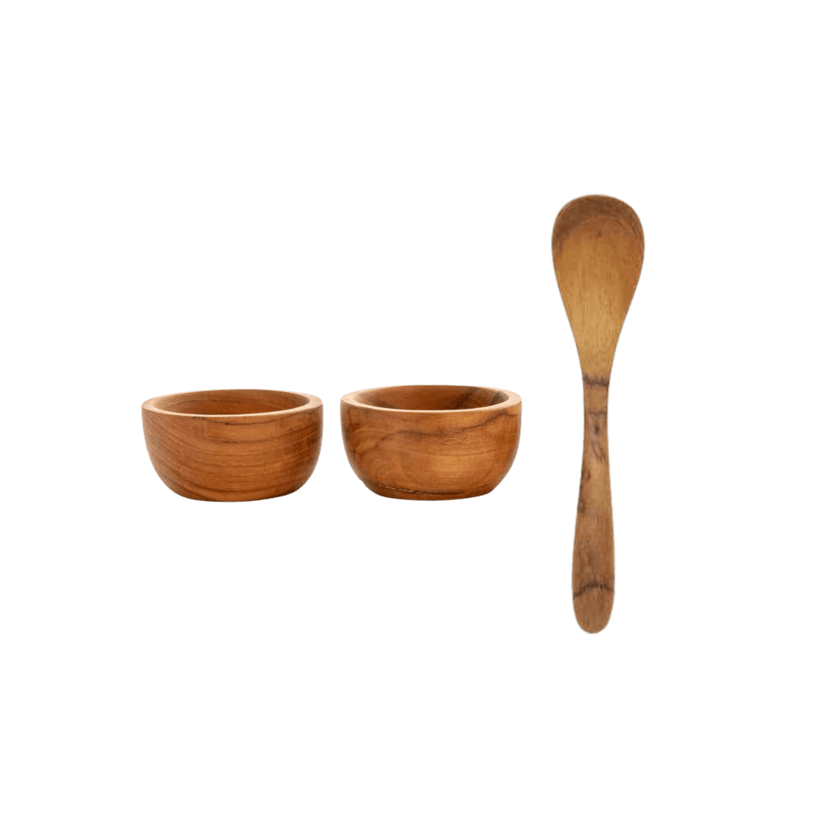 Peper en zout kopjes x2 - SALT & PEPPER CUP WITH SPOON