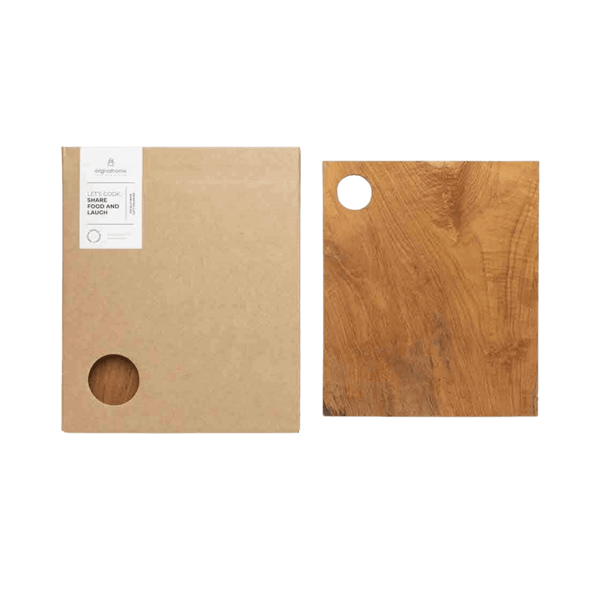 Planche à découper en teck - CB RECLAIMED RECTANGLE BOX