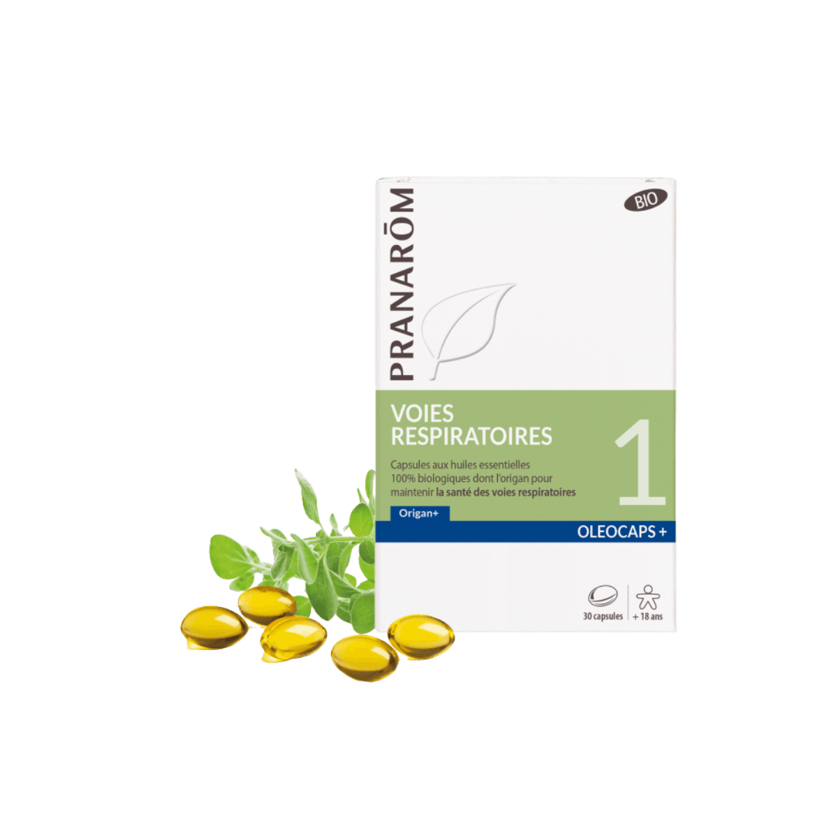 Capsules aux huiles essentielles - 1 Voies respiratoires BIO - 30 caps