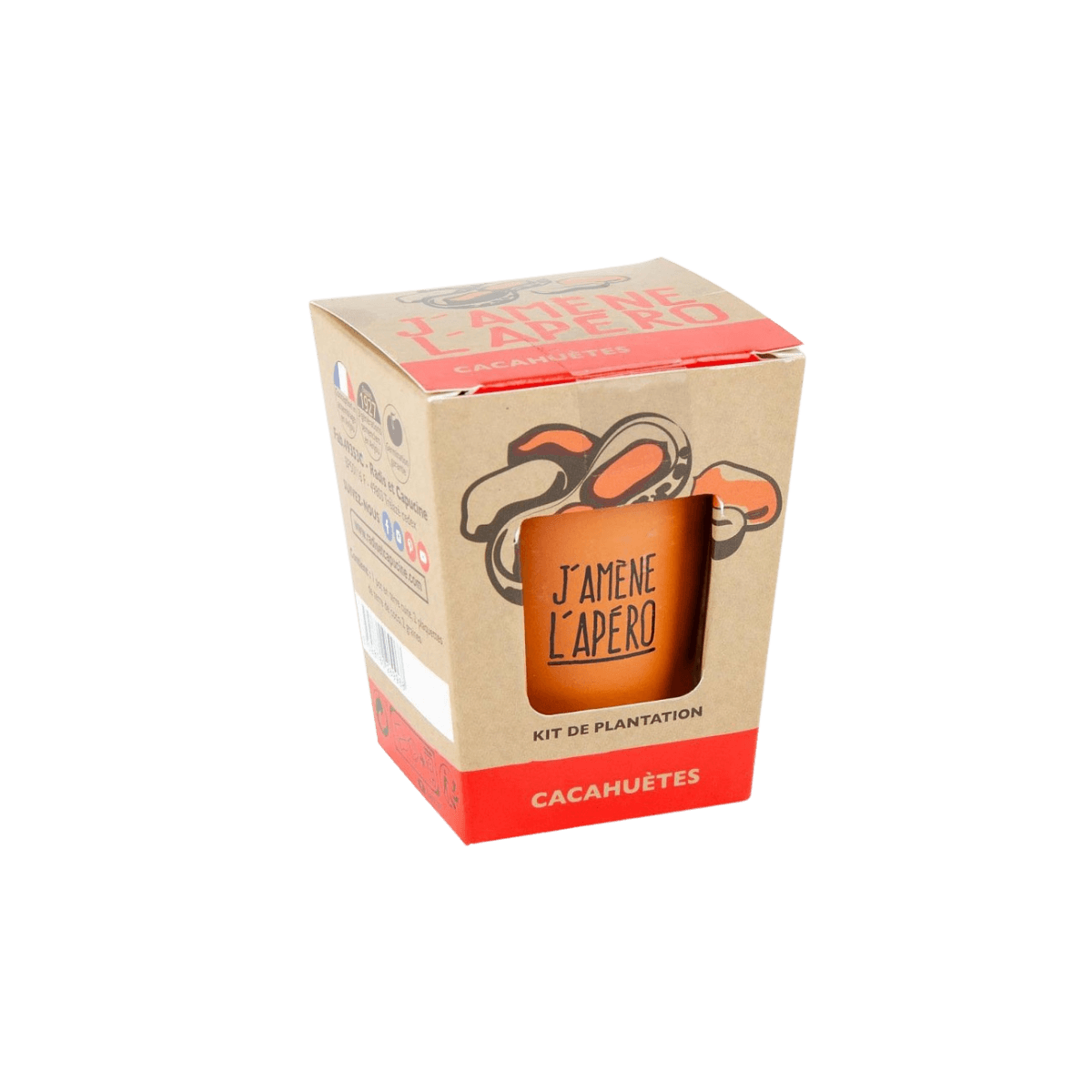 Kit message J'amène L'apéro - Cacahuètes