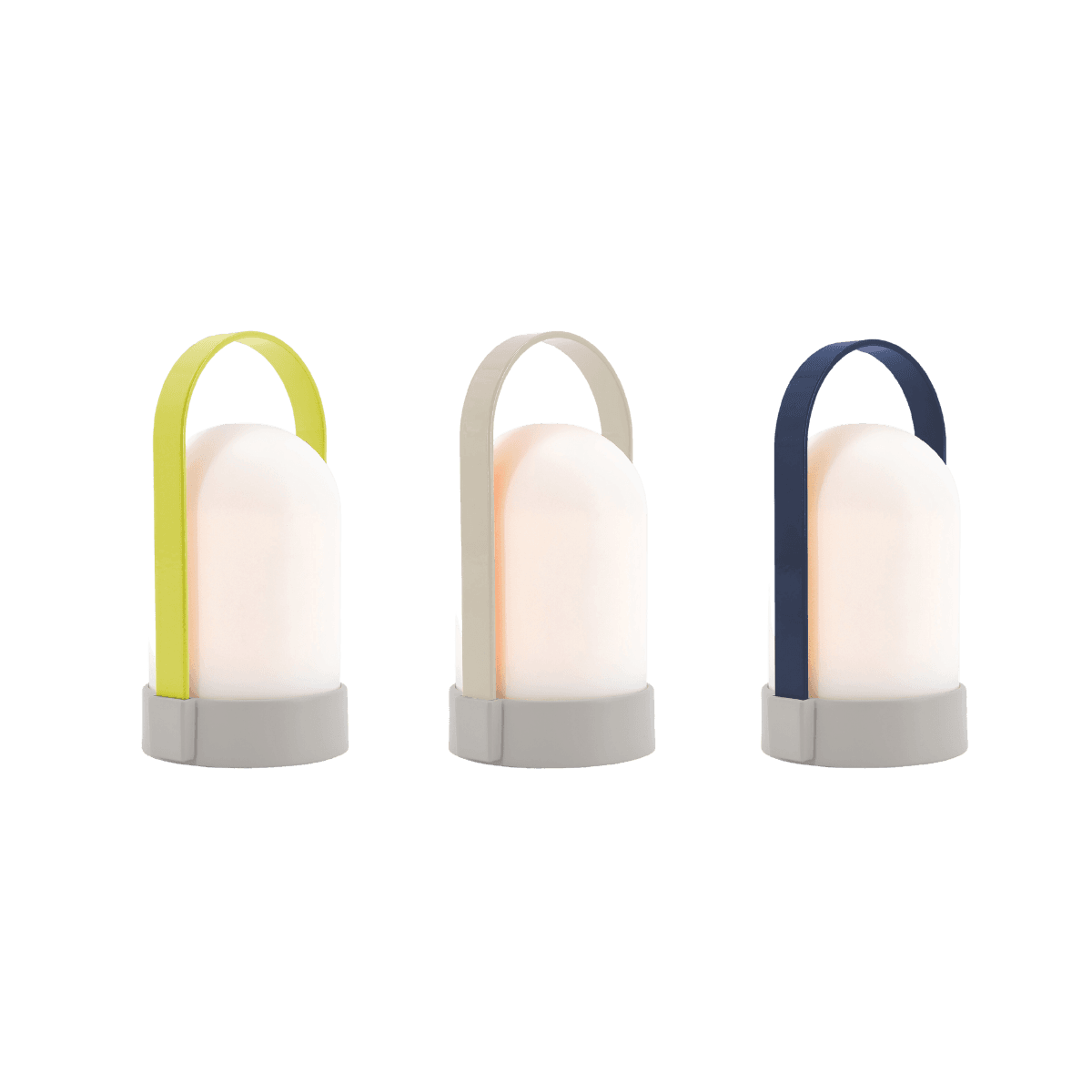 Kleine URI lamp set van 3 - Navy Grey Anise Green