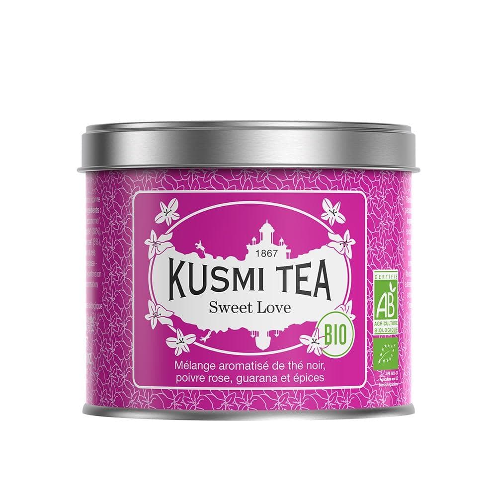 Zwarte thee Roze peper & Guarana BIO - Sweet Love - Metalen doos 100gr