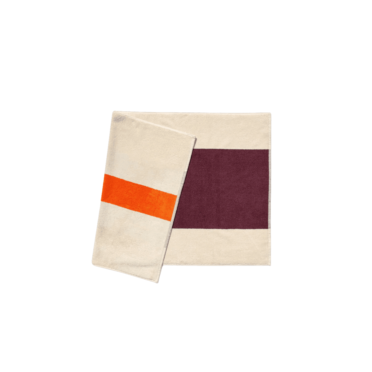 Badmatten Terry 100% Cotton - 50x80 - Bordeaux-Orange